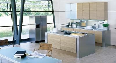 Muebles a Media - Acero y Madera en tu cocina  (Mod  11)