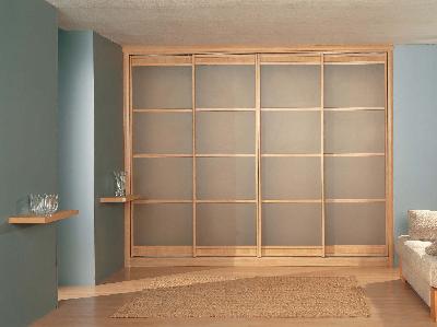 Muebles a medida para Placards con puertas esmeriladas (Mod 7)